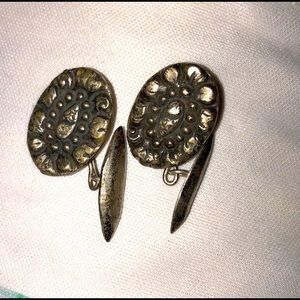 Antique 800 silver cuff links